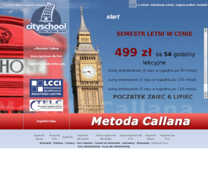 metodacallana.pl: Angielski Metoda Callana Warszawa, Callan Method, Angielski Callan Warszawa.
Angielski Metoda Callana - język Angielski Metodą Callana - Warszawa. Semestr 60h od 499 zł, bezpłatne lekcje próbne - Cityschool.