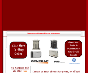 midwestgenerators.com: Midwest Electric & Generator ~ Homepage
