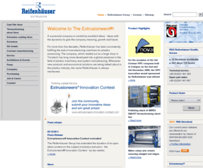 xn--vliesstoffbrse-5pb.com: Reifenhäuser EXTRUSION GmbH & Co. KG
Die Reifenhauser Extrusion GmbH & Co. KG gehört weltweit zu den fuehrenden Herstellern von Produktionsanlagen zur Verarbeitung thermoplastischer Kunststoffe.