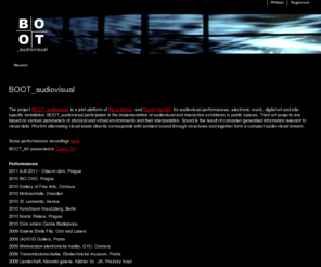 boot-av.com: BOOT_audiovisual -
audiovisual, video, art, media art, performance, VJ, DJ,   