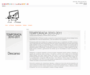 donplomo.es: SALA LA PERRERA. VALENCIA
la Perrera es una sala de exposicion situada en pleno centro de Valencia que nace con propósito de dar rienda suelta a diversos proyectos relacionados con el arte contemporaneo y emergente, la pintura joven y el dibujo.
El primer proyecto es el \\\\\\\\\\\\