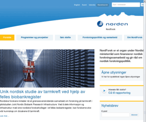 nordforsk.org: NordForsk — Site
NordForsk er et organ under Nordisk ministerråd som finansierer nordisk forskningssamarbeid og gir råd om nordisk forskningspolitikk.
