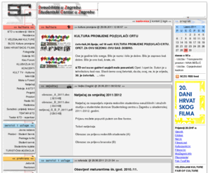 sczg.hr: Studentski centar
SC - Studentski centar u Zagrebu, Sveuciliste u Zagrebu