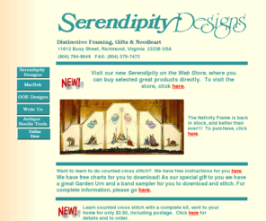 serendipitydesigns.com: Serendipity Designs Cross Stitch and Needlework Designs and Accessories
