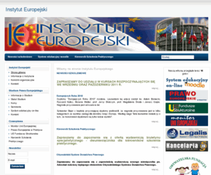 uniaeuropejska.net.pl: Witamy na stronie Instytutu Europejskiego
