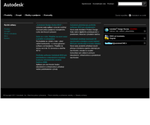 autodesk.cz: Domácí stránka
Domácí stránka webu českého Autodesku
