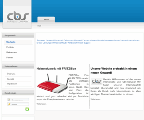 cbs-service.net: CBS Service Company
CBS Service Sascha Bleidner Mainzerstr. 23 65479 Raunheim Ihr kompetenter Partner in allen IT Fragen