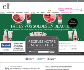 eyeslipsface.fr: Maquillage, cosmétiques, produits de beauté elf, EyesLipsFace
Les produits de beauté elf offrent une ligne luxueuse de cosmétique pour toutes les peaux. Ces produits de luxe de maquillage et de beauté sont vendus au prix incroyable de 1 euro et n'ont pas été testés sur des animaux. Eyeslipsface soutient les organisations HSUS et PETA dans leur combat pour des cosmétiques éthiques.