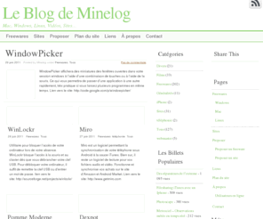 freeshareweb.com: Le Blog de Minelog
Minelog - Linux, Mac, Windows, freewares, vidéo