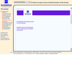 handlingsysteme.net: E. Friedrich Schrfeld GmbH - Handlingsysteme
HANDLINGSYSTEME von HELD haben sich seit vielen Jahren in der Fertigungs- und Montageautomation bewhrt.