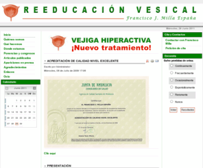 vejigahiperactiva.org: Reeducación vesical
Tratamiento efectivo de la incontinencia urinaria, reeducación de vejiga y suelo pélvico