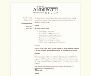 andreottigroup.com: The Andreotti Group
The Andreotti Group is a strategic business advisory firm serving elite clientele, including Domestic/Global Enterprise Clients, Leading Private Equity and Institutional Firms, and International Investment Groups.