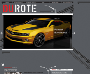 durote.com: DUROTE.com
Prvi dubrovacki automobilski Internet magazin. Domace vijesti, strane vijesti, vozili smo, test, servisne informacije, ponude tjedna. 