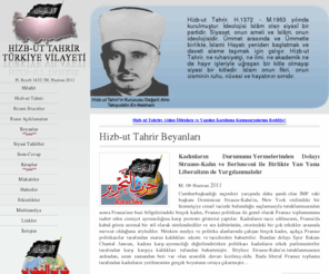 turkiyevilayeti.org: Hizb-ut Tahrir Türkiye Vilayeti Resmi Web Sayfası
Hilafet Devleti'ni kurmak üzere Rasulullah (sav)'in metodu ile çalışan İslami ideolojik siyasi parti Hizb-ut Tahrir'in çalışmaları