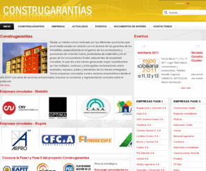 construgarantias.org: Construgarantías, el Cluster de la Construcción Medellín-Antioquia, Colombia - Construgarantías, el Cluster de la construcción Medellín-Antioquia, Colombia
El Cluster de la construcción Medellín Antioquia, servicios inmobiliarios,  construcción infraestructura, construcción edificios, servicios complementarios construcción, diseño arquitectónico, diseño estructural, diseño urbanístico, venta propiedad raíz, administración inmuebles, asociación constructores Medellín