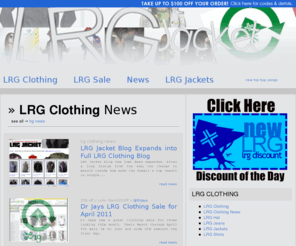 lrgjacket.com: LRG Jacket | Find LRG Clothing, Accessories, LRG Promo Codes, and News
LRG Jacket, the top LRG Clothing blog with a focus on jackets.  Shop LRG jeans, shirts, accesories, and more.  Discount and Promo codes posted regularly.