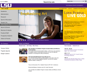 lsuforever.org: Louisiana State University
LSU is the flagship university for Louisiana, supporting land, sea and space grant research.
