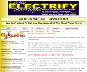 twohour.com: Mr Electric Washington DC
Mr. Electric Electricians are not the same. Some electricians don't think about their customers.You'll love our electricians and our resonable prices and we back it up with a 100% guarantee. You have my word on it.