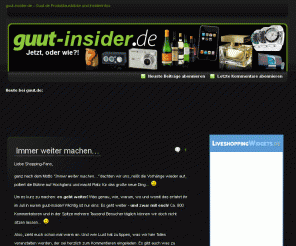 guut-insider.de: guut-insider.de - Guut.de Produktausblicke und Insiderinfos
