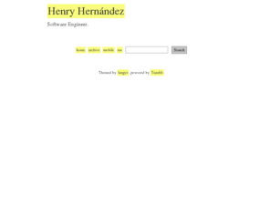 hernandezhenry.com: Henry Hernández
Software Engineer.