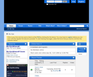 blu-ops.com: Blu-Ops
Blu-Ops - A PC Gaming Clan - Call of Duty, Modern Warfare MW2 COD4