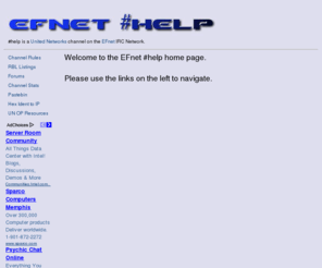 efnethelp.com: #help on EFnet
