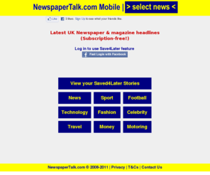 newspapertalk.co.uk: Newspaper  headlines
Newspaper  headlines