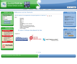 bankersoft.de: Willkommen auf der Startseite
Joomla! - dynamische Portal-Engine und Content-Management-System