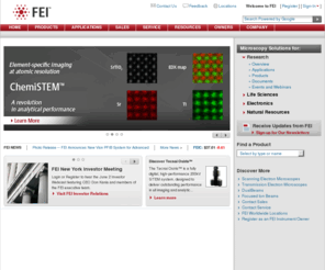 feico.com: Electron Microscopes and Ion Beam Microscopes - FEI
FEI is the world leader in electron microscopy technologies and applications that delivers subnanometer resolution for materials research, life sciences and electronics with resolution down to the sub-Ångström level. See our line of electron microscopes, including scanning electron microscopes (SEM), transmission electron microscopes (TEM), dualBeam instruments, and focused ion beam (FIB) instruments.