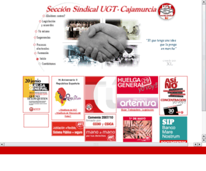 ugtcajamurcia.org: Sección sindical de UGT en CajaMurcia. 
 Web de la sección sindical de UGT en CajaMurcia concebida  como instrumento de difusión y propaganda de sus actividades