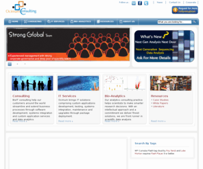 bioitconsulting.com: Ocimum Consulting - Consulting | IT Services | Bio-Analytics
Ocimum brings IT solutions comprising custom applications development, testing, systems integration, maintenance and upgrades through package deployment.