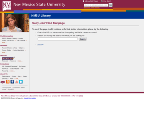 searchtips.org: NMSU Library: Error Page
Error Page