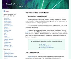 tealcreekmusic.com: Teal Creek Music
Teal Creek Music Home Page