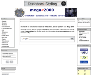 daglegevakten.com: webhotell - domenenavn Mega 2000
Markedets beste løsninger for webhotell og domenenavn. Gunstig og stabilt.