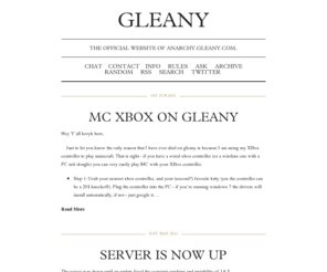 gleany.com: Gleany Server
The official website of Anarchy.Gleany.com Minecraft server!