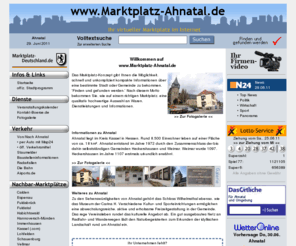 marktplatz-ahnatal.com: Herzlich willkommen auf dem virtuellen Marktplatz von Ahnatal
Informationen über 34292 Ahnatal und die Gewerbetreibenden in Ahnatal