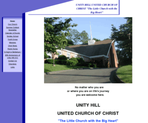 rdfinizio.com: UNITY HILL UNITED CHURCH OF CHRIST "The Little Church with the Big Heart"
