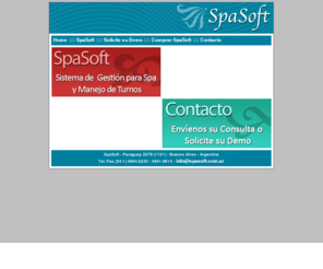 spasoft.com.ar: Daniel Patlallan
SpaSoft - Sistema de Gestión para Spa y Manejo de Turnos