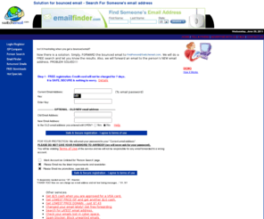 switchemail.com: SwitchEmail--Solution for bounced email:Home
People finder for bounced email that does email forwarding after finding new email address.