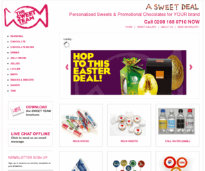 thesweetteam.co.uk: Personalised Sweets  |  Promotional Chocolates
The Sweet Team. Providing promotional sweets, personalised chocolates, rock sweets and much, much more. With over 15 Years of experience.