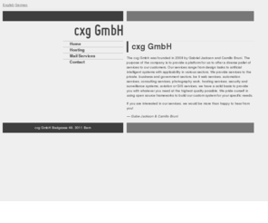 evino.biz: cxg GmbH — Camillo Bruni & Gabe Jackson
