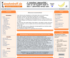 xn--ernhrungstipp-dfb.info: abnehmtreff.de
Ehrliche Tipps und Informationen rund um das Thema Abnehmen, Ernährung und Gesundheit - ohne den Hintergedanken, Diätprodukte zu verkaufen