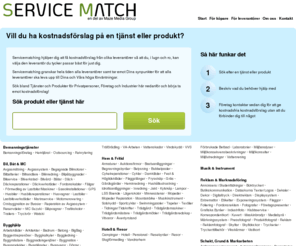 servicematching.se: Kostnadsförslag & Offerter för Produkter & Tjänster


