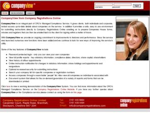 companyview.co.uk: CompanyView from Company Registrations Online
