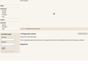 flex-trans.net: flex-trans - Velkommen til flex-trans.net
Velkommen til flex-trans.net