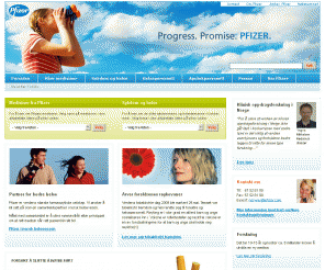 pfizer.no: Pfizer - Verdens ledende legemiddelselskap
Pfizer er verdens største legemiddelselskap og ønsker å være en troverdig samfunnsaktør i forhold til helse. Sidene gir deg informasjon om sykdommene og medisinene Pfizer jobber med.