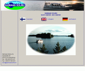 yachtcharter.fi: Yacht Charter Finland Saimaan Solmu, venevuokraus, Hausboot Finnland
Yacht charter Finland, Hausboot Finnland, venevuokraus Saimaa.