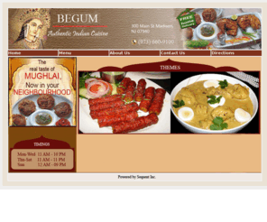 begumpalace.com: Mughlai, Authentic Indian Cuisine Menu At Begum- Madison, NJ
