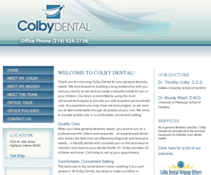 colbydental.com: Colby Dental - General Dentistry in Highland Indiana
General dentistry in Highland, Indiana. Dr. Timothy Colby, DDS.