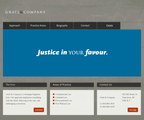 gratlandcompany.com: Gratl and Company | Vancouver BC boutique litigation firm specializing in: Constitutional, Criminal, Environmental and First Nations Law
Gratl and Company is a boutique litigation firm. Our approach emphasizes consulting with the client, believing in the case, and challenging convention.